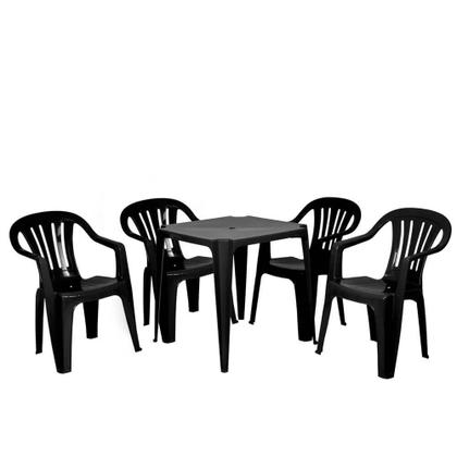 Imagem de Mesa de Plástico Bela Vista - Preta - Mor