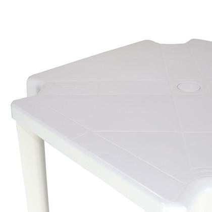 Imagem de Mesa de Plástico Noronha Tramontina, Quadrada, Branca