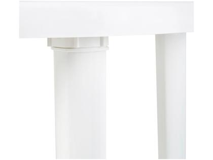 Imagem de Mesa de Plástico Redonda Desmontável Mor Branca