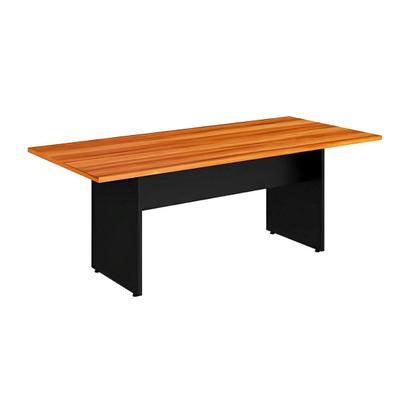 Imagem de Mesa de Reunião 160x80cm Tampo Freijó Pés em Preto