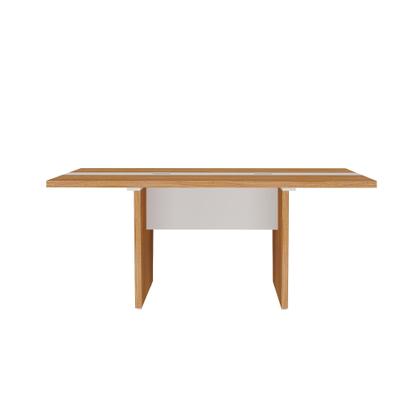 Imagem de Mesa de Reunião Modular Artany Y37 Cor Freijó com Branco