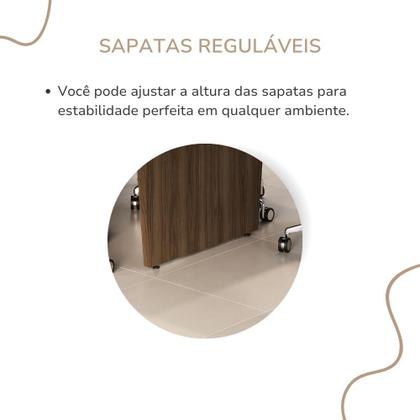 Imagem de Mesa de Reunião Modular Artany Y37 Cor Nogal com Preto