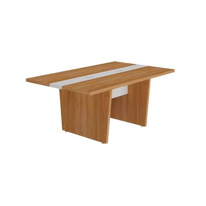 Imagem de Mesa de reunião modular y37 - freijó/branco 6375