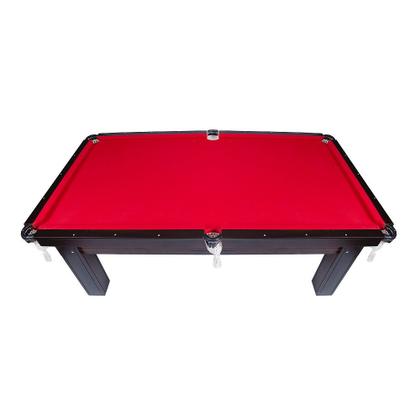 Imagem de Mesa de Sinuca/Bilhar Black & Red Semioficial 2,20x1,20m Dinâmica Diversões