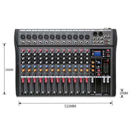 Imagem de Mesa De Som 12 Canais Com Bluetooth, Delay, USB, MP3, +48V e Display Digital - Lelong