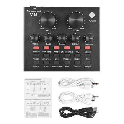 Imagem de Mesa De Som Áudio Usb Smart Conjunto Interface Externa Live