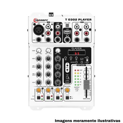 Imagem de Mesa de Som Automotivo / Som Ambiente T 0302 Player 3 Canais Taramps - 901828