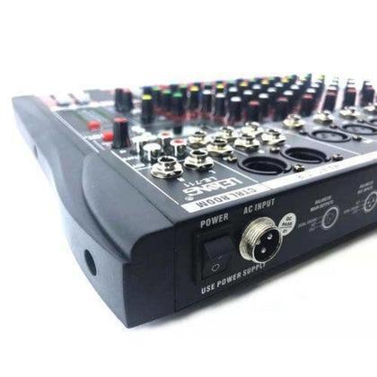 Imagem de Mesa De Som Lelong 711 Bluetooth Usb Mixer Mp3 Digital 8 Canais