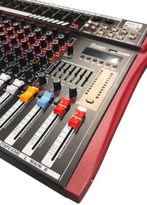 Imagem de Mesa de som mxt 12 canais profissional c/ equalizador mx-12t
