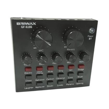 Imagem de Mesa de Som Para Computador V8 Áudio Usb GF-6186 BRIWAX