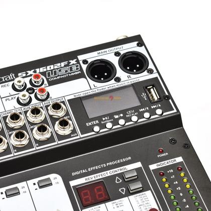 Mesa de som soundcraft sx1602fx-usb 16 canais - Mesa de Som