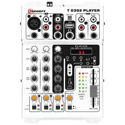 Mesa De Som Taramps T0302 Player Bluetooth Pen Drive Fone Bt Imagem de Mesa De Som Taramps T0302 Player Bluetooth Pen Drive Fone Bt