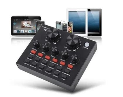 Imagem de Mesa De Som V8 Áudio Usb Smart Conjunto Interface Externa