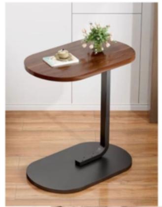 Mesa Decorativa Lateral Canto Oval Apoio Sofá Cama Multiuso - Y888 Imagem de Mesa Decorativa Lateral Canto Oval Apoio Sofá Cama Multiuso