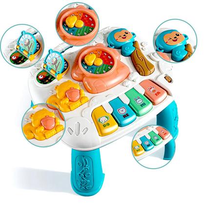 Imagem de Mesa Didática Infantil Mesinha Interativa Educativa Som Luz Atividades