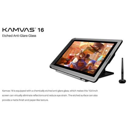 Mesa Digitalizadora Huion Kamvas 16 Gs1561 Silver Gray - Mesa
