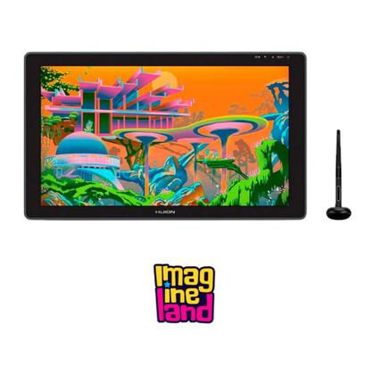 Imagem de Mesa Digitalizadora Huion Kamvas Plus 22", Tela Full HD, Caneta PenTech 3.0, 8192 Níveis de Pressão, com Luva de Desenho, Preto - GS2202