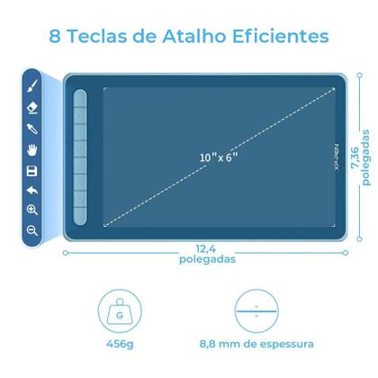 Imagem de Mesa Digitalizadora Xppen Deco L 10 polegadas preta