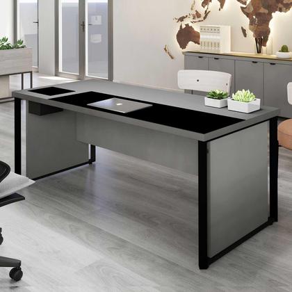 Imagem de Mesa Diretor 1,80m c/ Caixa de Tomadas e Porta Objetos F5