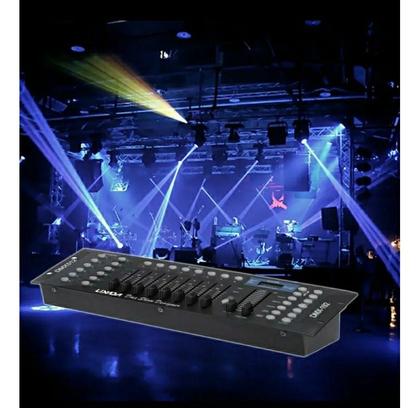 Imagem de Mesa DMX 512 Controladora Iluminação Luz DJ 192 Canais Cód. 0091