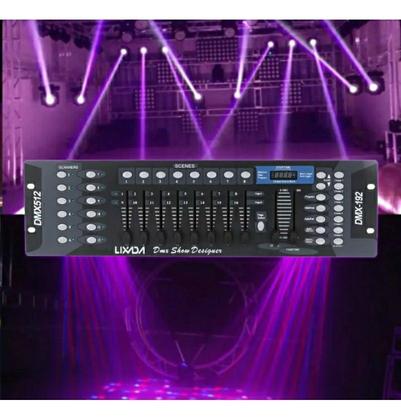 Imagem de Mesa DMX 512 Controladora Iluminação Luz DJ 192 Canais Cód. 0091