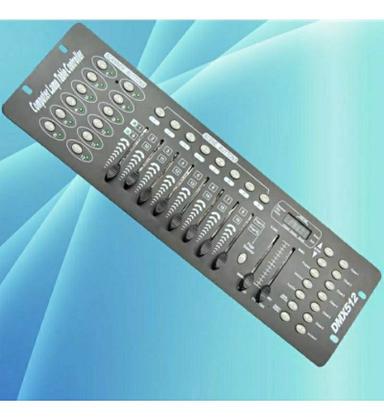 Imagem de Mesa DMX 512 Controladora Iluminação Luz DJ 192 Canais Cód. 0091