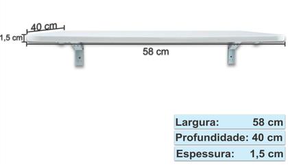 Imagem de Mesa Dobrável 58x40cm: Jantar, Escritório, Multiuso!