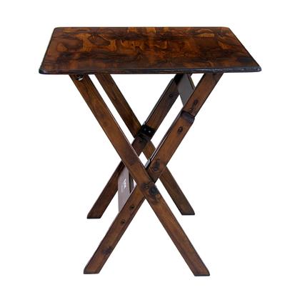 Imagem de Mesa Dobrável 70x70cm em Madeira Maciça - Imbuia