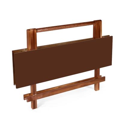 Imagem de Mesa Dobrável Bar 120x70 de Madeira Imbuia - Móveis Britz
