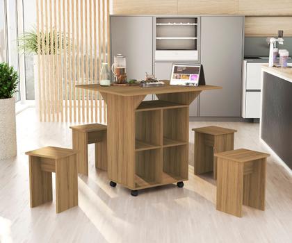 Imagem de Mesa dobravel com banqueta cozinha Annie Basoto Brasil