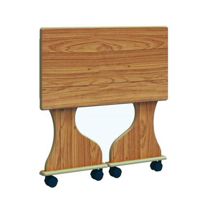 Imagem de Mesa Dobrável com Rodízios Basic Freijó - Dalla Costa