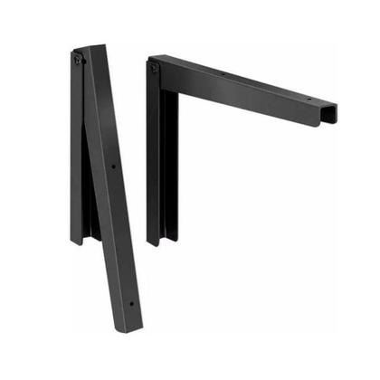 Imagem de Mesa Dobrável Cozinha Pequena Com Suporte 50X40Cm Preta