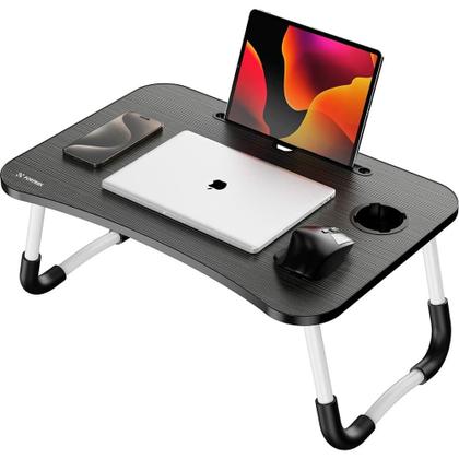 Imagem de Mesa Dobrável de Colo Para Notebook Fortrek Lapdesk, Preta - 84989