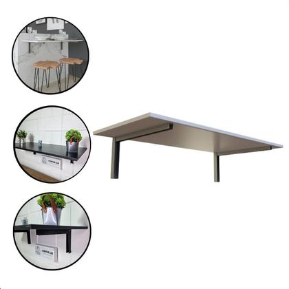 Imagem de Mesa Dobrável De Parede 90x39cm Multiuso Cozinha Sala Escritorio