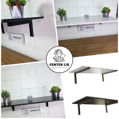 Imagem de Mesa Dobrável De Parede 90x39cm Multiuso Cozinha Sala Escritorio