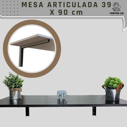 Imagem de Mesa Dobrável De Parede 90x39cm Multiuso Cozinha Sala Escritorio