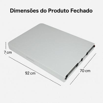 Imagem de Mesa Dobrável Gallant Vira Maleta Portátil 1,80m com Alça (GMD22A01A-BR)