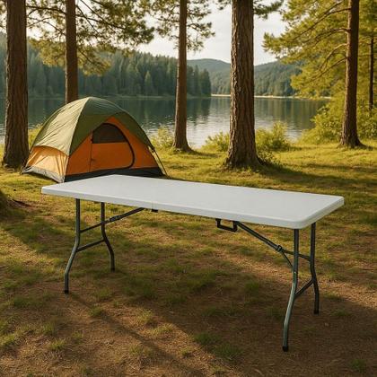 Imagem de Mesa Dobrável Gallant Vira Maleta Portátil 1,80m com Alça (GMD22A01A-BR)