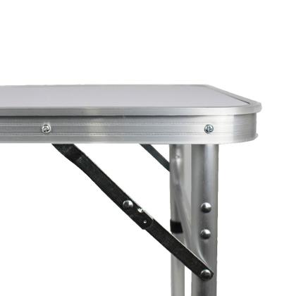 Imagem de Mesa Dobrável Maleta em Alumínio 60x45cm transporte Piquenique Camping Portátil