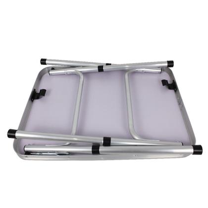 Imagem de Mesa Dobrável Maleta em Alumínio 60x45cm transporte Piquenique Camping Portátil