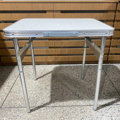 Imagem de Mesa Dobrável Notebook Estudos De Alumínio Com Tampo De Mdf, 60 cm x 45 cm Camping Churrasco Com Maleta