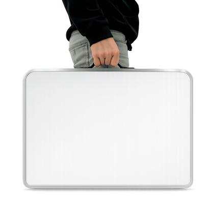 Imagem de Mesa Dobrável Portátil 90cm Resistente Robusta Praia Camping Pesca Preto Domus Vita