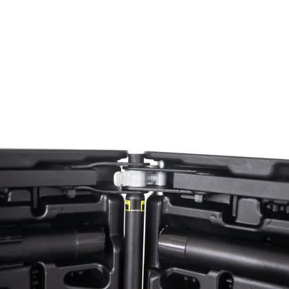 Imagem de Mesa Dobrável Portátil Vira Maleta Com Alça Resistente  Preta Super Prática