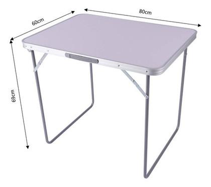 Imagem de Mesa Dobravel Tipo Maleta 60x80x69cm Com Alca - Klimber