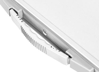 Imagem de Mesa Dobrável Vira Maleta Camping Praia 90x60cm Cor Branco The Black Tools