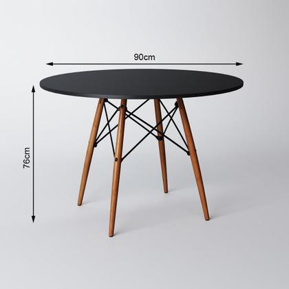 Imagem de Mesa Eames Dkr 90 Cm Preto