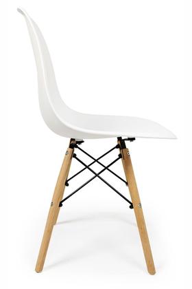 Imagem de Mesa Eiffel Redonda Preta 60 Cm MDF + 2 Cadeira Eames Eiffel