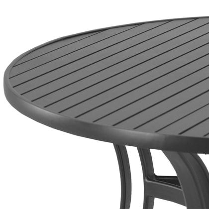 Imagem de Mesa em Alumínio com o Tampo Ripado de 1,40 Metros