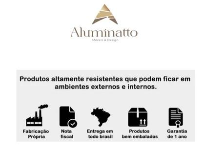 Imagem de Mesa em alumínio ripado 1,50 cm