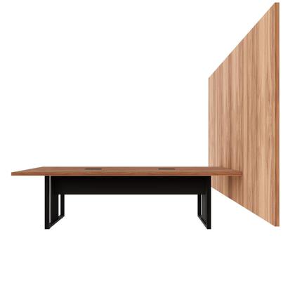 Imagem de Mesa Escritório 2,70m 2 CX de Tomada e Painel de TV Duplo F5